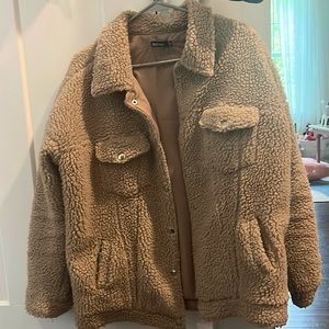 Boohoo sherpa oversized women’s jacket US 6